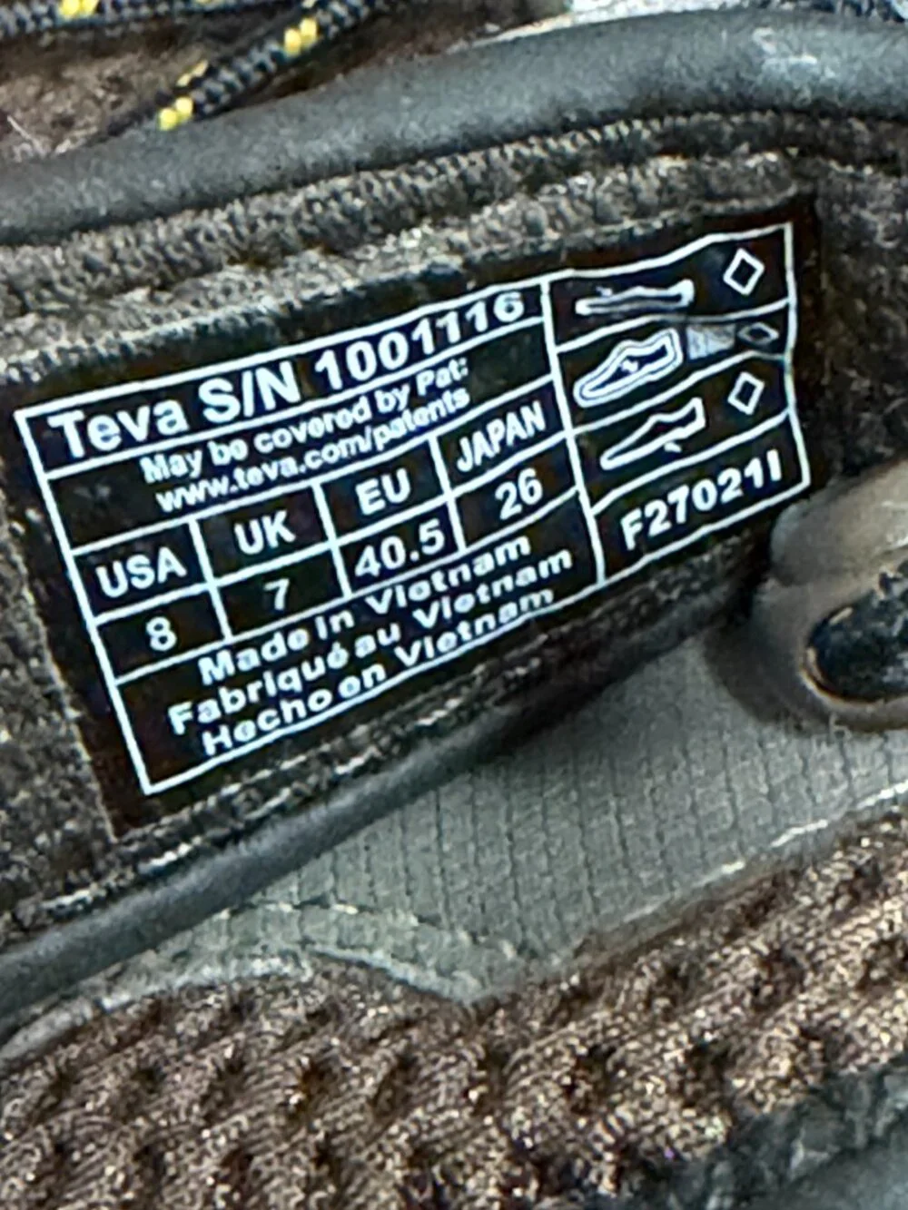 Teva Men's Forebay 2 Hiking Sandals Gray Brown Size 8‎